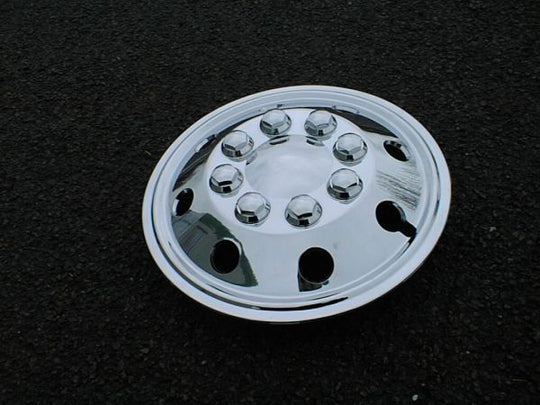 Milenco Bulbous Chrome Wheel Trims – 16" – Motorhome Steel Wheels – Set of 4