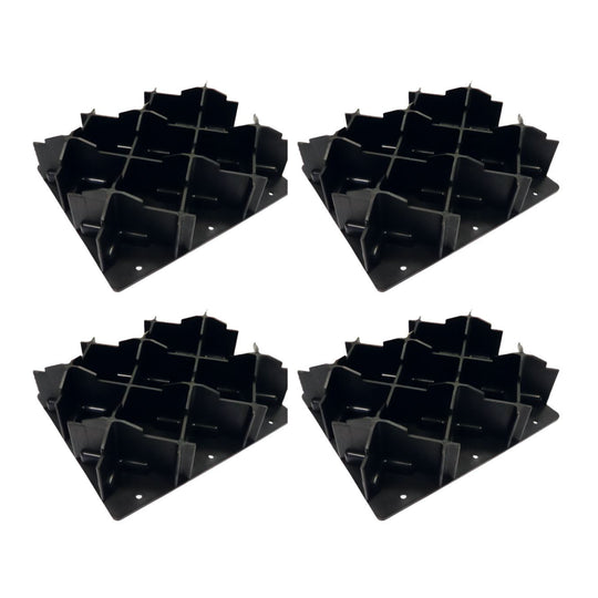 Milenco Stacka Jacka Pads (Set) – Heavy-Duty Interlocking Levelling Pads, 40mm Lift per Pad (160mm with 4)