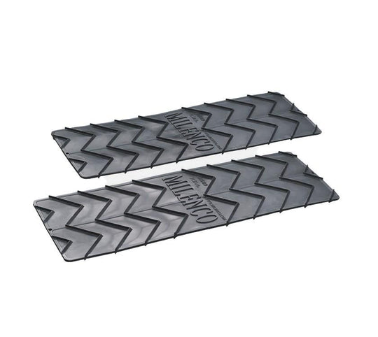 Milenco Heavy-Duty Barbed Grip Mats – Mud, Snow & Ice Recovery Traction Mats (75 × 25.5cm)