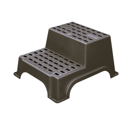Milenco MGI Giant Double Plastic Step β Large Non-Slip Caravan & Motorhome Step (200kg Capacity, Recycled Plastic)