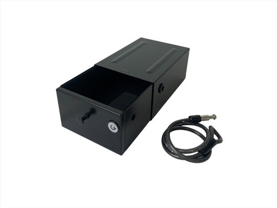 Milenco Vehicle Safe with Cable – Portable Car & Motorhome Security Box (10×15×22cm) – 2 Keys (1434) - Milenco security products offering high-level protection for caravans and motorhomes, including wheel locks, hitchlocks and door locks - My Milenco