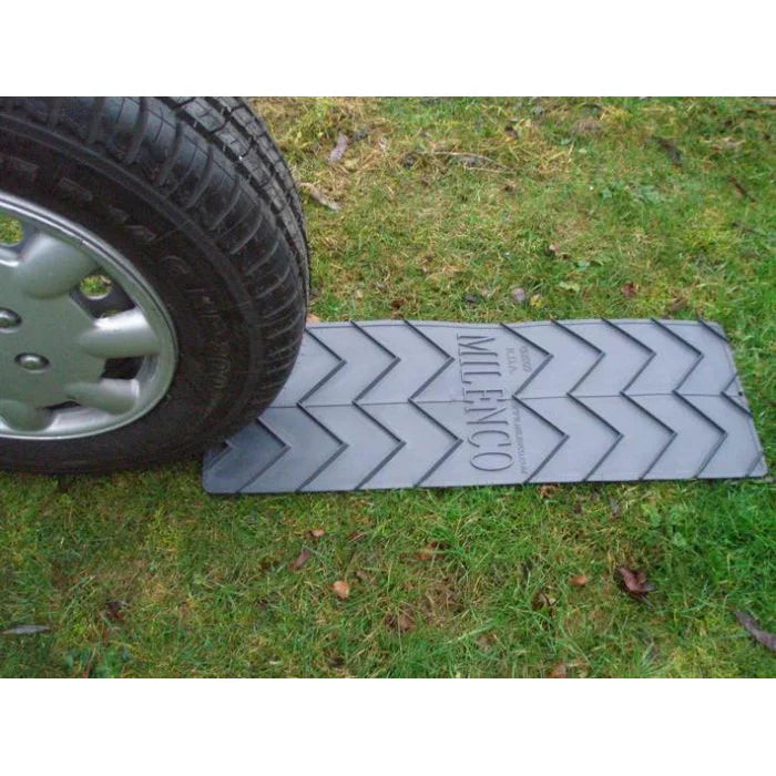 Milenco wheel grip mats — anti-slip pads providing traction for caravan and motorhome wheels – Installing Your Grip Mats - Step by Step