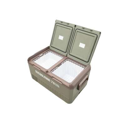 myCOOLMAN 78L Icebox – Large Heavy-Duty Hard Cooler with Drain Plug, Tie-Down Points & Bottle Opener