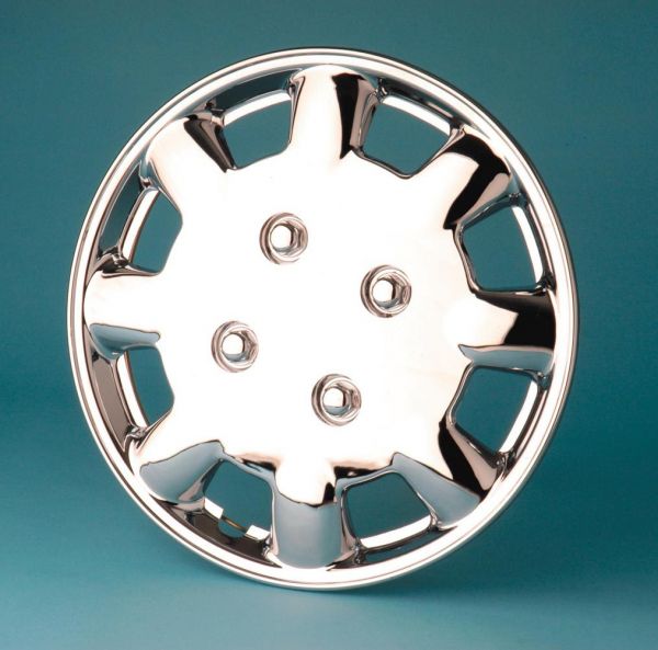 Milenco Chrome Wheel Trims – 13" – Caravan/Trailer Steel Wheels – Set of 4 (333C)