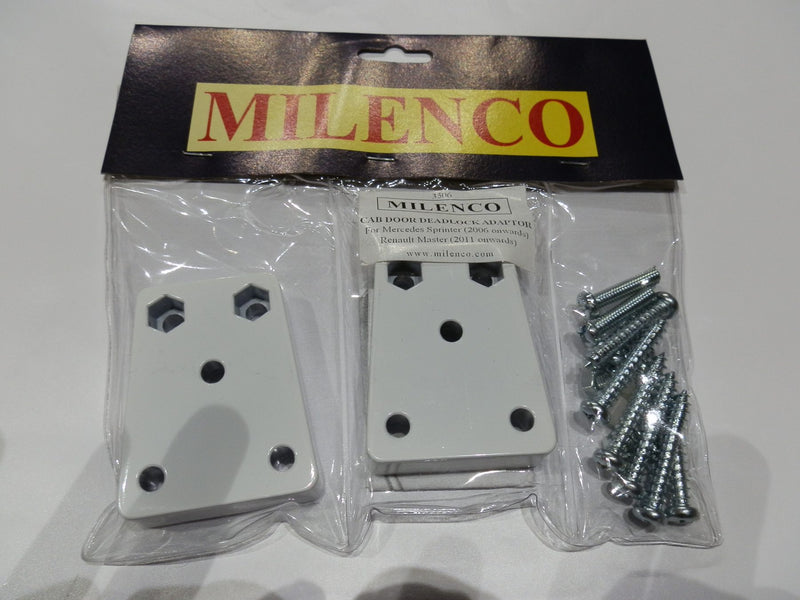 Milenco 3506 Sprinter / Renault Master Adaptor (Twin Pack) – Cab Door Lock Fitting Kit