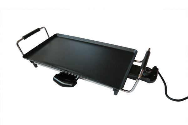 Milenco Swiss Luxx Large Teppanyaki Grill – 1800 W – XL Non-Stick Hot Plate with Drip Tray (4169)