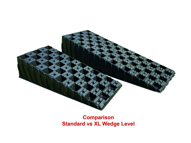 Milenco MGI Wedge Level XL – Pair of Wheel Levelling Ramps – 66 x 21.5 x 15 cm – 1000 kg per Wheel (6637)