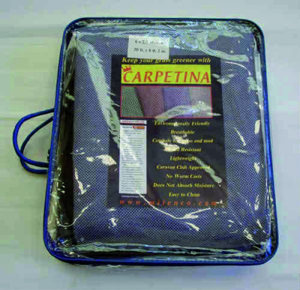 Milenco Carpetina Classic - Breathable Woven Awning Carpet - 5.0 m x 2.5 m - Green - Original Site-Friendly Groundsheet