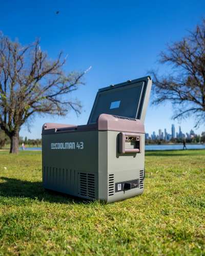 myCOOLMAN 43L Portable Fridge/Freezer – Single Zone – 12/24V DC + 240V AC – Bluetooth App Control