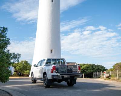 myCOOLMAN 78L Icebox – Large Heavy-Duty Hard Cooler with Drain Plug, Tie-Down Points & Bottle Opener