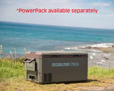 myCOOLMAN 78L Icebox – Large Heavy-Duty Hard Cooler with Drain Plug, Tie-Down Points & Bottle Opener