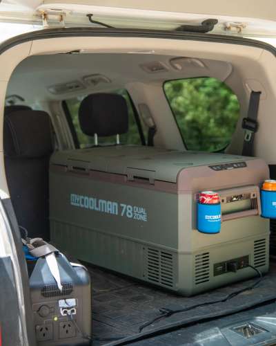 myCOOLMAN 78L Icebox – Large Heavy-Duty Hard Cooler with Drain Plug, Tie-Down Points & Bottle Opener