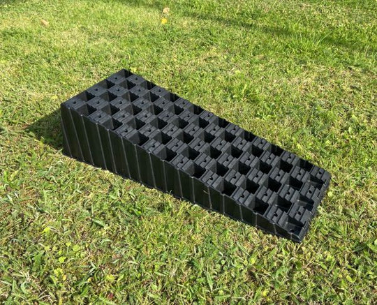 Milenco MGI Wedge Level XL – Pair of Wheel Levelling Ramps – 66 x 21.5 x 15 cm – 1000 kg per Wheel (6637)