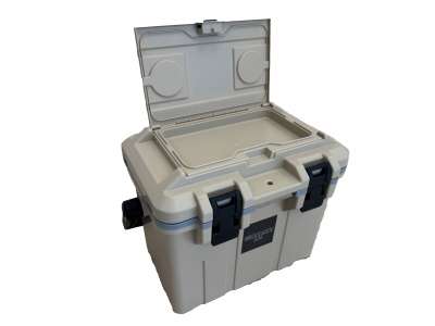 myCOOLMAN 16L Icebox – Compact Hard Cooler with Baskets, Dry-Store Lid & Bottle Opener