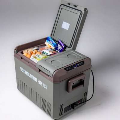 myCOOLMAN 38L Icebox – Medium Hard Cooler with Drain Plug, Tie-Down Points & Bottle Opener