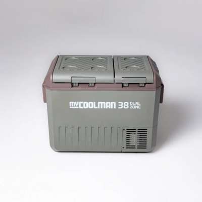 myCOOLMAN 38L Icebox – Medium Hard Cooler with Drain Plug, Tie-Down Points & Bottle Opener