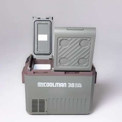 myCOOLMAN 38L Icebox – Medium Hard Cooler with Drain Plug, Tie-Down Points & Bottle Opener