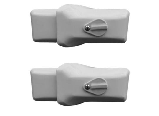 Milenco High-Security Van Door Lock – White Twin Pack (Sold Secure Gold Automotive, Hardened Steel, 3 Keys) - Milenco security products offering high-level protection for caravans and motorhomes, including wheel locks, hitchlocks and door locks - My Milenco