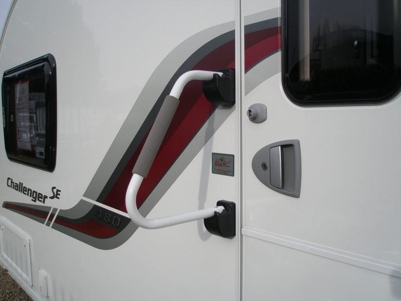 Milenco Safety Hand Rail XL – Black Non-Locking Caravan & Motorhome Grab Handle (Easy 4-Screw Fit)