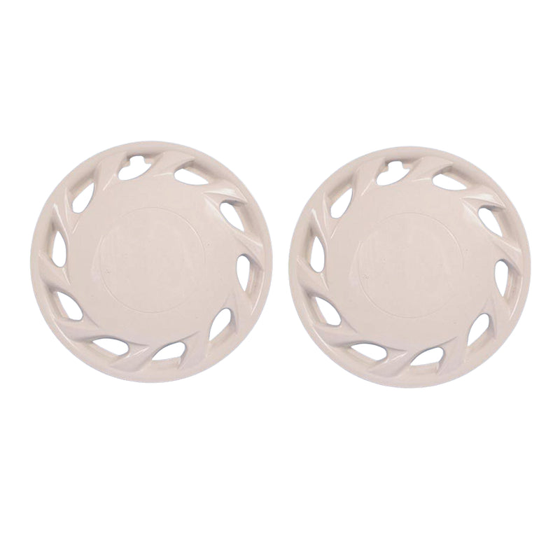 Milenco GLACE Magnolia 13" Wheel Trims (Pair) – 13-inch Caravan Wheel Covers with Steel Fixing Rim