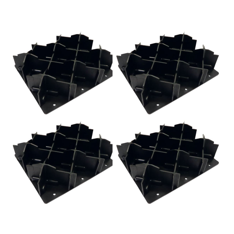 Milenco Stacka Jacka Pads (Set) – Heavy-Duty Interlocking Levelling Pads, 40mm Lift per Pad (160mm with 4)