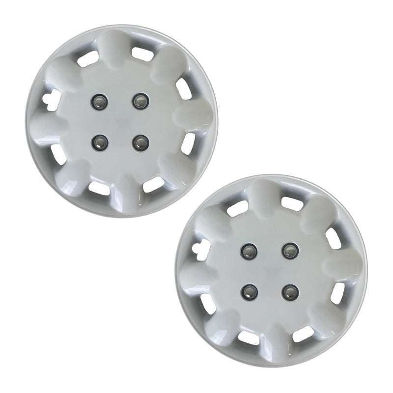 Milenco 333W White 13" Wheel Trims (Pair) – Fits 13-inch Caravan Wheels