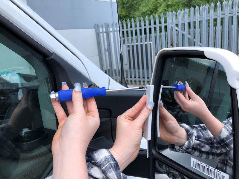 Ford Mirror Bumper Protectors x 2  (Black) Long Arm