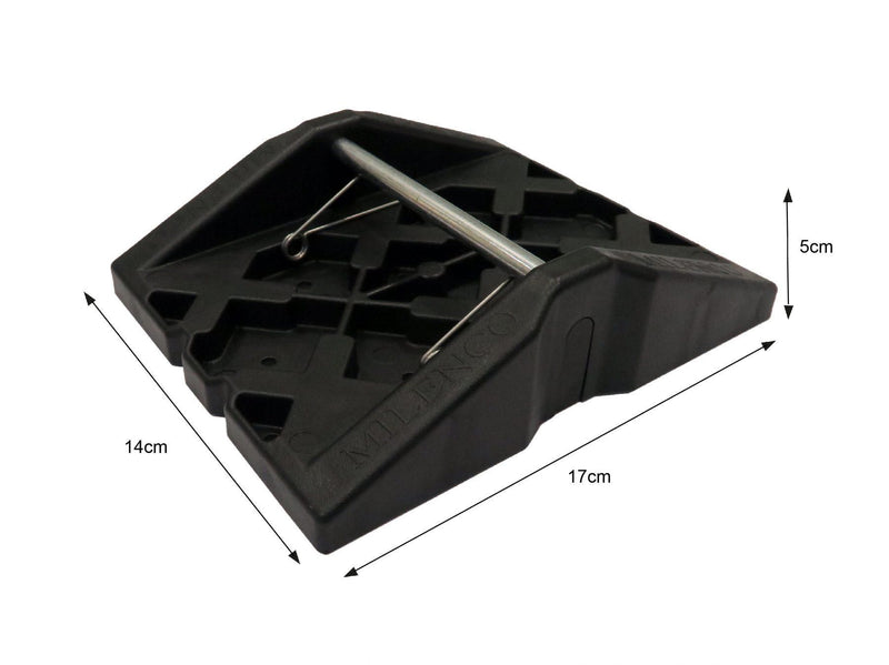 Milenco Stacka Corner Feet (Set of 4) – Rattle-Proof, Spring-Loaded Corner Steady Feet for Caravans