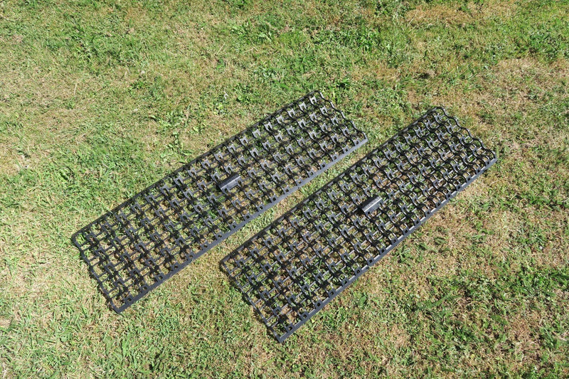 Milenco Giant Lattice Grip Mats – XL Interlocking Traction Mats for Mud, Wet Grass & Snow (High-Grip, Linkable Design)
