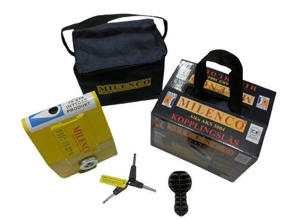 Milenco Super Heavy Duty AKS 3004 Hitch Lock – Swedish SSF, Sold Secure Gold & SCM MP03 Approved (Fits AL-KO AKS 2004/3004/AKS10) – 4503