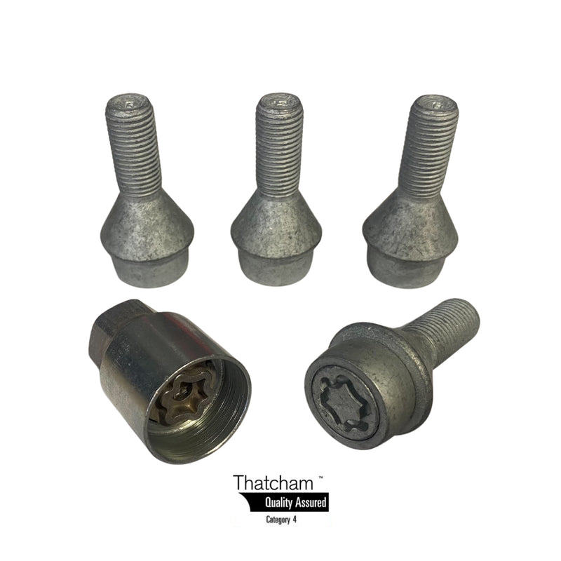 Milenco Locking Wheel Bolts – Motorhome 16" (Set of 4, M16) for Fiat Ducato / Peugeot Boxer Maxi, Thatcham Approved – 1922