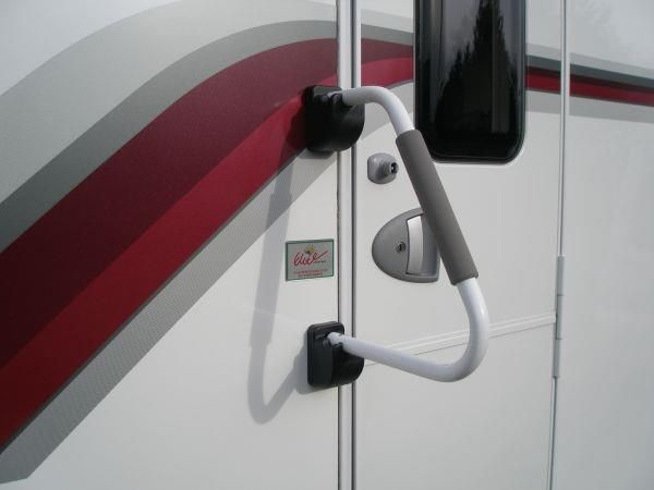 Milenco Safety Hand Rail XL – Black Non-Locking Caravan & Motorhome Grab Handle (Easy 4-Screw Fit)