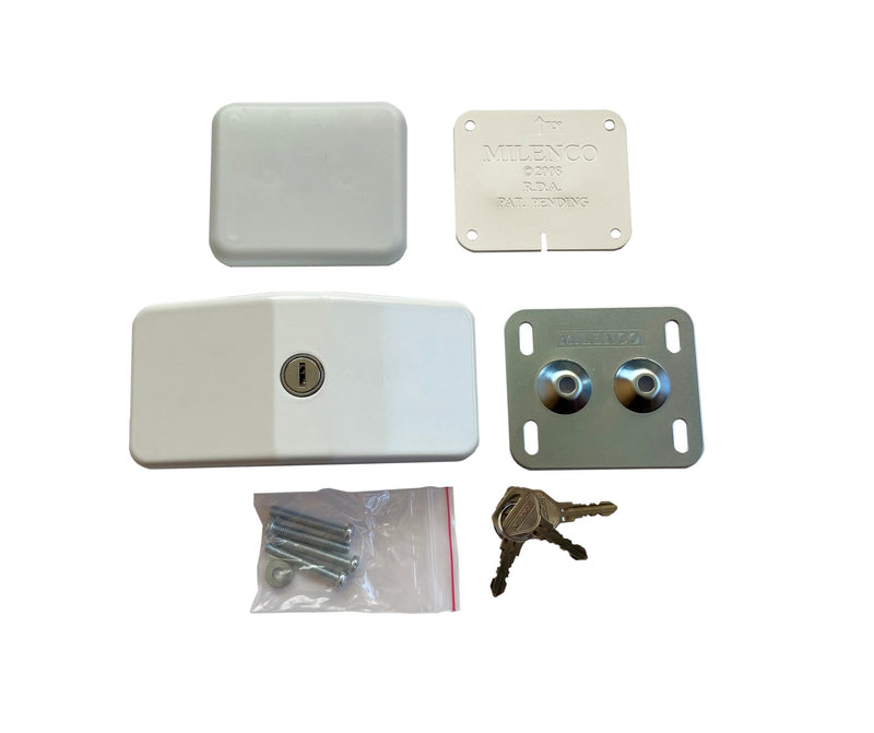 Milenco Door Lock – Triple Pack Keyed Alike | High-Security RV Locks (Anti-Bump, Slide Action, Through-Wall Fit) – 2059