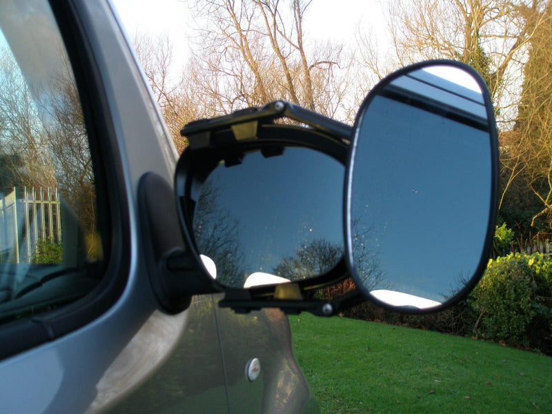 Milenco/MGI Steady XL Towing Mirror Flat Twin Pack Pair Caravan Trailer Horsebox