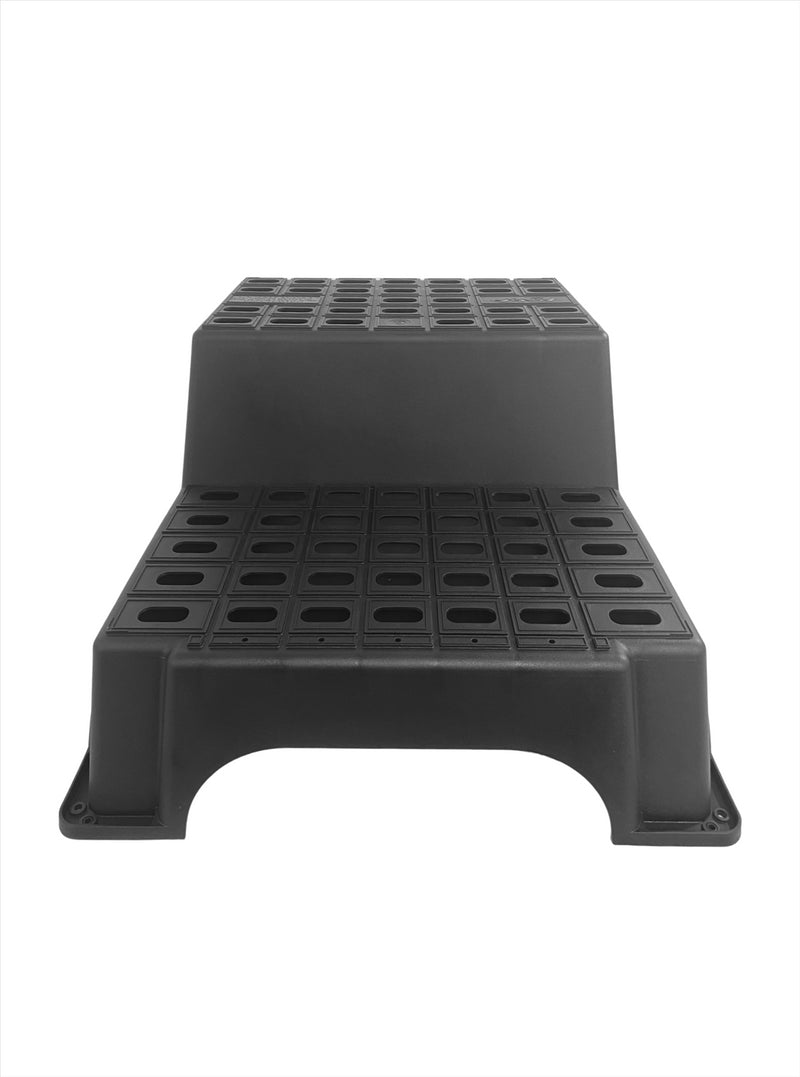 Milenco MGI Giant Double Plastic Step – Large Non-Slip Caravan & Motorhome Step (200kg Capacity, Recycled Plastic)