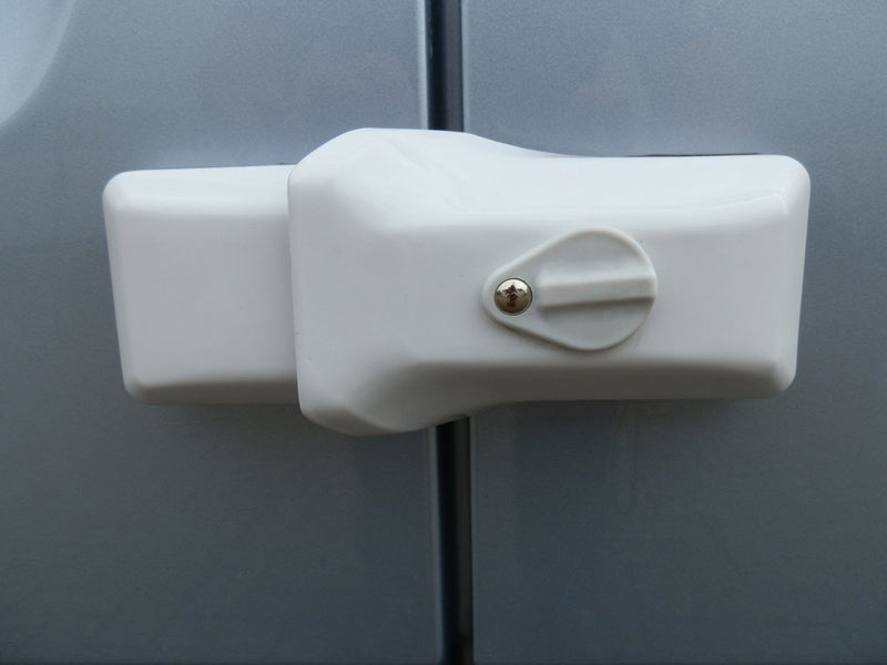 Milenco High-Security Van Door Lock – White Single (Sold Secure Gold Automotive, Hardened Steel, 3 Keys)