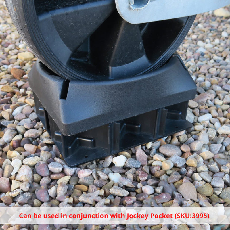 Milenco Stacka Jacka Pads (Set) – Heavy-Duty Interlocking Levelling Pads, 40mm Lift per Pad (160mm with 4)