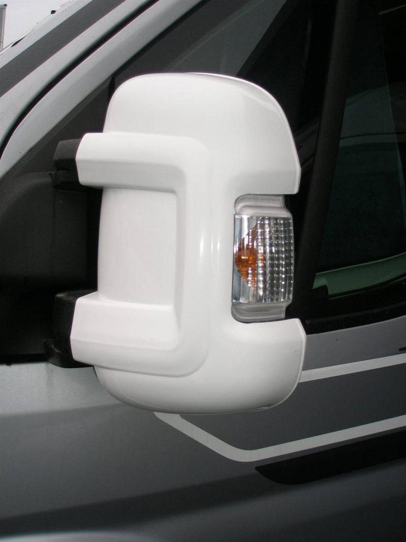 Mirror Bumper Protectors x 2  (White) Short Arm