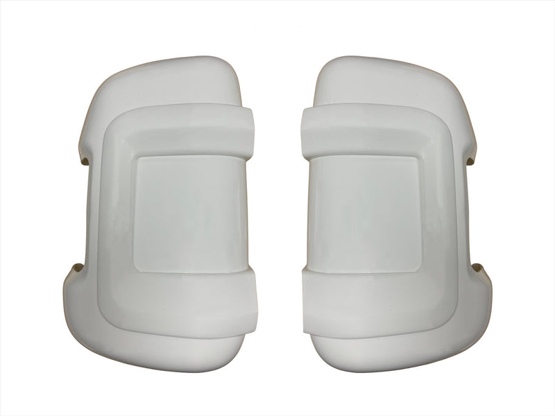 Mirror Bumper Protectors x 2  (White) Short Arm
