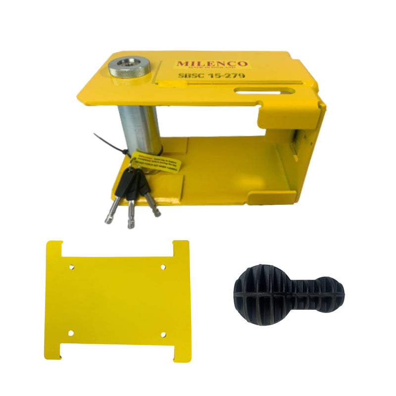 Milenco Super Heavy-Duty Knott Stabiliser Hitch Lock KS30/35 – Sold Secure Gold, SBSC SSF & SCM MP03 Approved (Carry Case, Security Ball, 3 Keys) – 6682