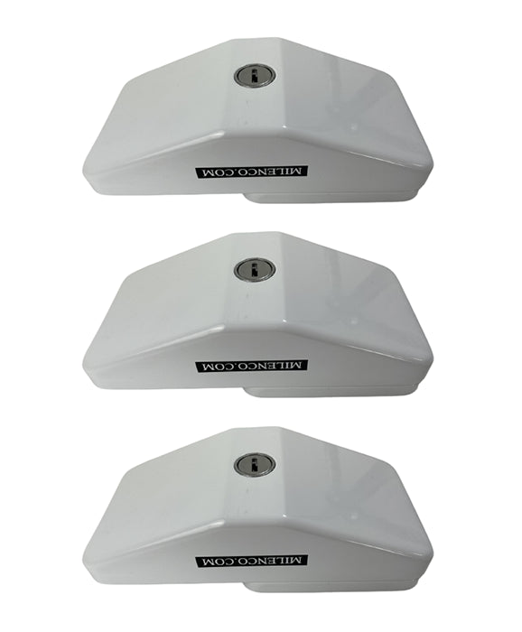 Milenco Door Lock – Triple Pack Keyed Alike | High-Security RV Locks (Anti-Bump, Slide Action, Through-Wall Fit) – 2059