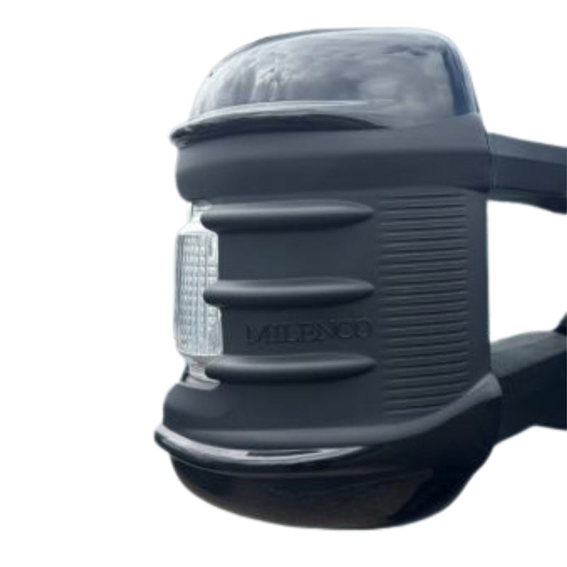 Fiat Ducato 25 Mirror Bumper Protectors x 2 (Black) Fits Long & Short