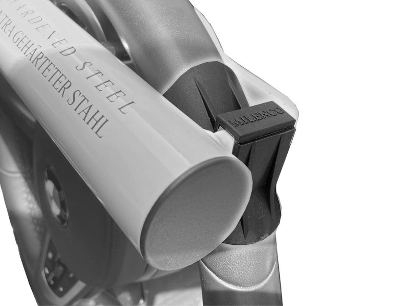 High Security Steering Wheel Lock Silver with Pad and Bag