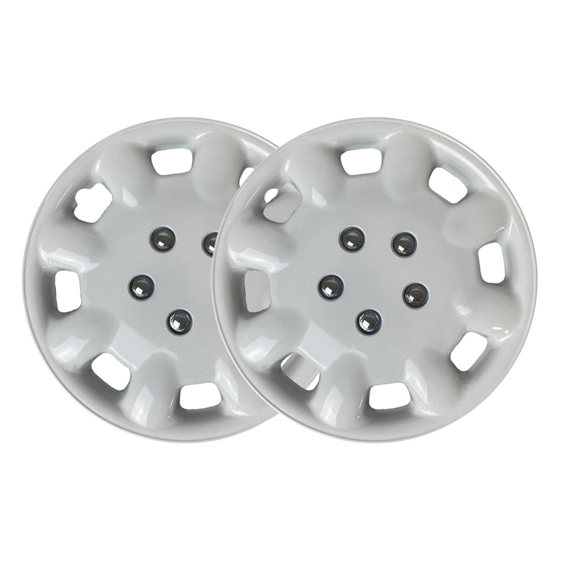 Milenco White Wheel Trims – 14" – Caravan/Trailer Steel Wheels – Set of 4