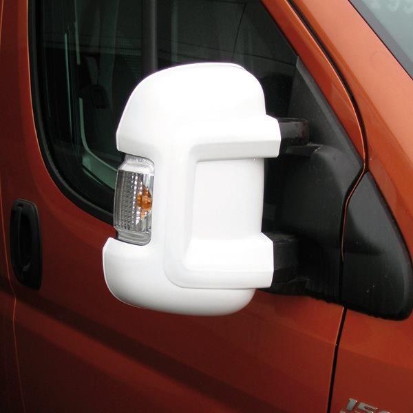 Mirror Bumper Protectors x 2  (White) Short Arm