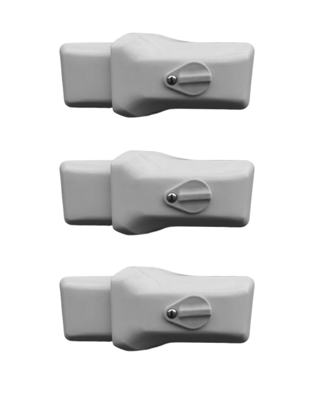 Milenco High-Security Van Door Lock – White Triple Pack (Sold Secure Gold Automotive, Hardened Steel, 3 Keys)