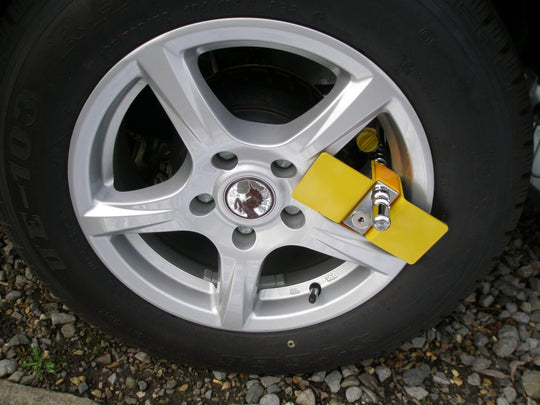 Compact C Wheelclamp for Alloy and Steel Wheels - Milenco security products offering high-level protection for caravans and motorhomes, including wheel locks, hitchlocks and door locks - My Milenco