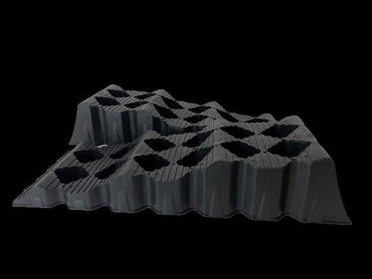 Milenco MGI 2 3-Step Level – Wheel-Pocket Levelling Ramp with Anti-Sink Base & High-Grip Leading Edge (5-T Max)