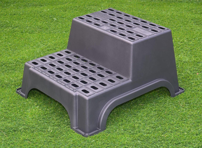Milenco MGI Giant Double Plastic Step – Large Non-Slip Caravan & Motorhome Step (200kg Capacity, Recycled Plastic)