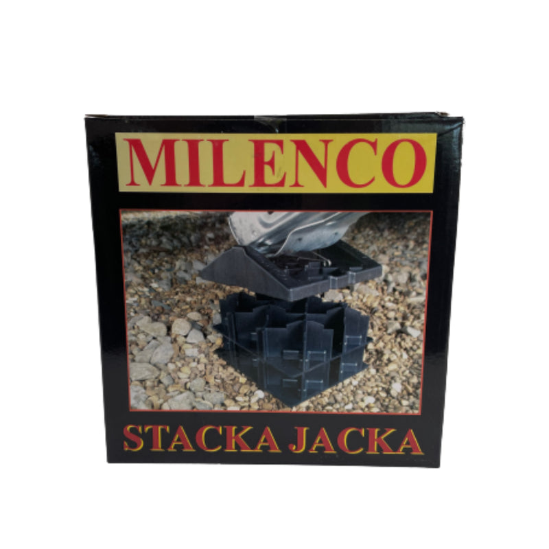 Milenco Stacka Jacka Pads (Set) – Heavy-Duty Interlocking Levelling Pads, 40mm Lift per Pad (160mm with 4)